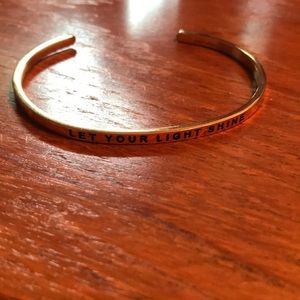 Let Your Light Shine Rose Gold MantraBand